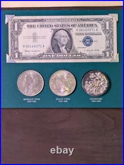 The American Silver Story Elite Collector's Set Morgan Peace Dollars 1957 B