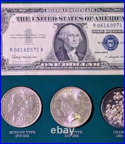 The American Silver Story Elite Collector's Set Morgan Peace Dollars 1957 B