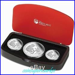 The Australia Lunar Series II 2016 Year of the Monkey Silver Proof 3-Coin Set