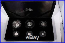 The Britannia 2014 Uk 6 Coin Silver Proof Set Boxed With Certificates