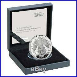 The Queens Beasts Falcon of the Plantagenets UK One Ounce Silver Proof Coin