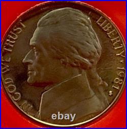 Type 2 Clear S 1981 S 6 Coin Proof Set U. S. Coins