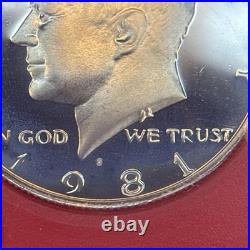 Type 2 Clear S 1981 S 6 Coin Proof Set U. S. Coins