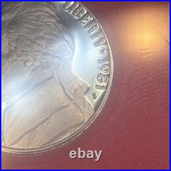 Type 2 Clear S 1981 S 6 Coin Proof Set U. S. Coins