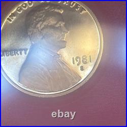 Type 2 Clear S 1981 S 6 Coin Proof Set U. S. Coins