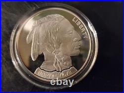 U. S. 2001 Silver Buffalo Dollar Proof Set. 999 Silver Coin
