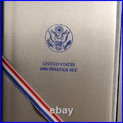 U. S. Mint 1986 Prestige Proof Set with Statue of Liberty Commemorative Coin