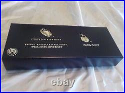 U. S. Mint 2013 W -American Eagles (2) Reverse Proof & Enhanced Version New