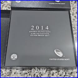 U. S. Mint 2014 Limited Edition Silver Proof Set Toned $1 50C 25C 10CUncirculated