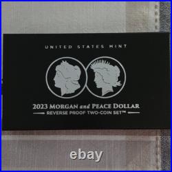 U. S. Mint 2023 Morgan & Peace Dollar Reverse Proof Two-Coin Set $1 Ungraded