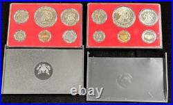 U. S. Mint PROOF Sets 1973-1976, 1984, 1985 Group of 15 with Boxes