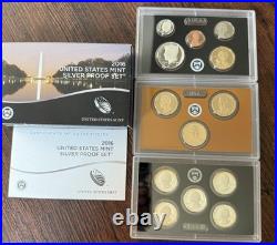 U. S. Mint Silver Proof Coin Sets 1998 Through 2017 &'92,'93,'95,'96 OGP COA U. S. Mint Silver Proof Coin Sets 1998 Through 2017 &'92,'93,'95,'96 OGP COA