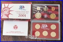 U. S. Mint Silver Proof Coin Sets 1998 Through 2017 &'92,'93,'95,'96 OGP COA U. S. Mint Silver Proof Coin Sets 1998 Through 2017 &'92,'93,'95,'96 OGP COA
