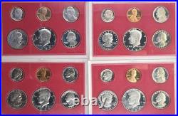 U. S. Proof Sets Lot Of 28 1979-1981, 1985, 1987, 1990, 1992 OGP 4 sets per yr