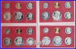 U. S. Proof Sets Lot Of 28 1979-1981, 1985, 1987, 1990, 1992 OGP 4 sets per yr