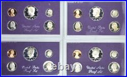 U. S. Proof Sets Lot Of 28 1979-1981, 1985, 1987, 1990, 1992 OGP 4 sets per yr