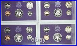 U. S. Proof Sets Lot Of 28 1979-1981, 1985, 1987, 1990, 1992 OGP 4 sets per yr