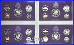 U. S. Proof Sets Lot Of 28 1979-1981, 1985, 1987, 1990, 1992 OGP 4 sets per yr