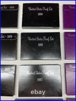 U. S. Silver Proof Lot Of 14 77,78,79,80,81,82,83,84,85,90,91,92,93,94 U. S. Silver Proof Lot Of 14 77,78,79,80,81,82,83,84,85,90,91,92,93,94