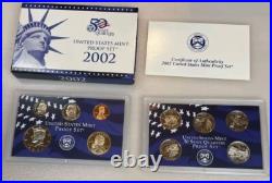 US Mint 10 Annual Proof Sets 1999-2008 OGP Box & COA 109 Coins Estate Sale Lot