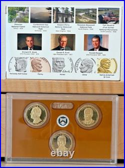 US Mint Clad Proof Sets Mixed Years Lot 2013, 2014, 2015, 2016, 2017 OGP withCOAs