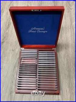 US Mint Proof Set Collection 1968-2002 in PCS America's Finest Coinage Wood Case