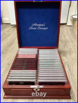 US Mint Proof Set Collection 1968-2002 in PCS America's Finest Coinage Wood Case