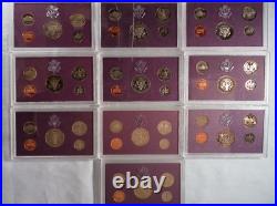 US Mint Proof Set Collection 1968-2002 in PCS America's Finest Coinage Wood Case