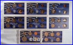 US Mint Proof Set Collection 1968-2002 in PCS America's Finest Coinage Wood Case
