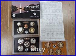 US Mint SILVER Proof Sets Lot of 16 Sets 1999, 2002 thr 2016, CoA's & boxes