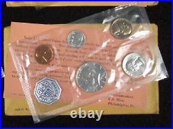 US Mint Silver PROOF SETS 1961 1962 1963 1964 in OGP + Mint Superintendent NoteD