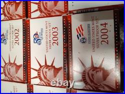 US Mint Silver Proof Set 1999 Thru 2009 with COAs incl. All 56 State Quarters