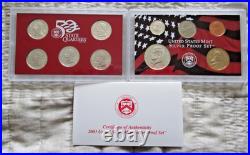US Mint Silver Proof Sets 2000 2003 2004 COA Lot Of 3