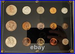 US Proof Sets (x3). 1960, 1961, 1962 in Clear Plastic Holder. Toned