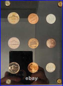 US Proof Sets (x3). 1960, 1961, 1962 in Clear Plastic Holder. Toned