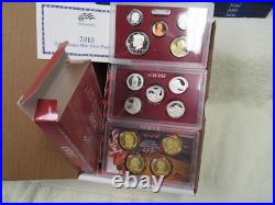 US Silver Proof Sets (1999-2014) 11 All Original and very clean sets