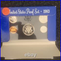 United States 1983 Proof Set U. S. Mint Certified Uncirculated San Francisco Mint