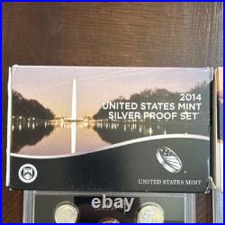 United States Mint 2014 Silver Proof Set & Proof Set with COA