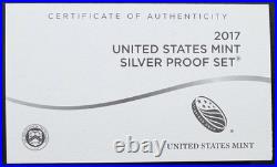 United States Mint 2017 Silver Proof Set with Certificate