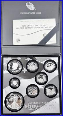 United States Mint 2019 Limited Edition Silver Proof Set with Certificate