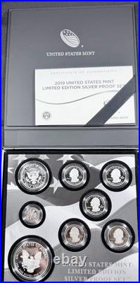 United States Mint 2019 Limited Edition Silver Proof Set with Certificate