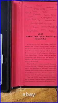 United States Mint American Legacy Proof Set 2005 Marine Corps John Marshall