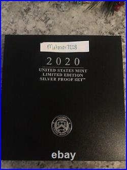 United States Mint Limited Edition 2020 Silver Proof Set IN HAND