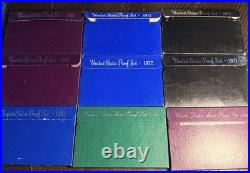 United States Mint Proof Set Collection 8 Official U. S. Mint Sets