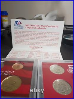 United States Mint Silver Proof Set Excellent Condition Never Opened