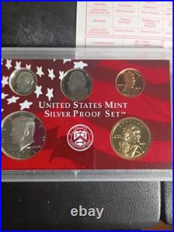 United States Mint Silver Proof Set Excellent Condition Never Opened