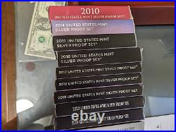 United States Mint Silver Proof Sets (10 Total Sets)