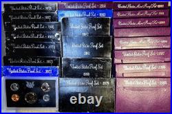United States Proof Sets 1971-1992 LOT OF 22 UNC OGP COA Eisenhower, SBA United States Proof Sets 1971-1992 LOT OF 22 UNC OGP COA Eisenhower, SBA