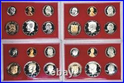 United States Proof Sets Lot Of 35 1982-1985, 1987, 1990, 1992 OGP 5 sets per yr