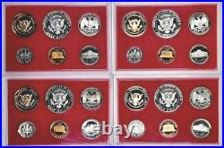 United States Proof Sets Lot Of 35 1982-1985, 1987, 1990, 1992 OGP 5 sets per yr